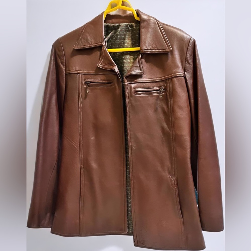 Leather jacket size M
